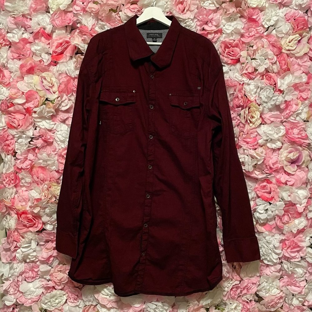 PROJEK Raw Long Sleeve Button Down Sz 3XT